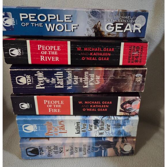 Lot 6 W, Michael Gear People of... Series Books Kathleen O'neal Gear Novel - Picture 4 of 4